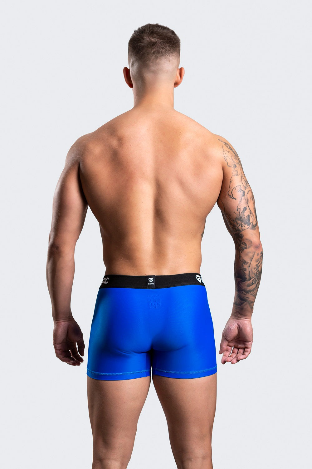 Ballistic Best Men's Underwear - Durable Nylon Lycra Blue Boxer
